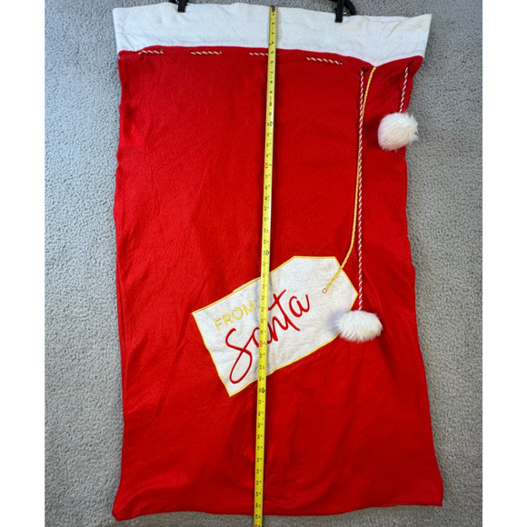 Christmas Santa Sack Set Of 2 Gift Bags Penguin And Santa Note Large Medium - Picture 7 of 12